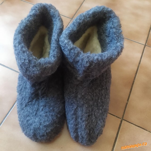 Papuče ovči vlna