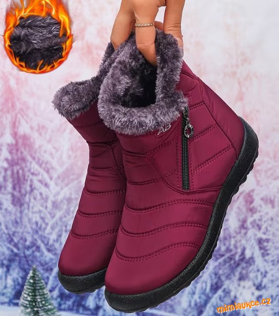 **** DÁMSKÉ KOTNÍČKOVÉ BOTY **** VEL. 38,5 **** BARVA TMAVÁ VÍNOVÁ  ****