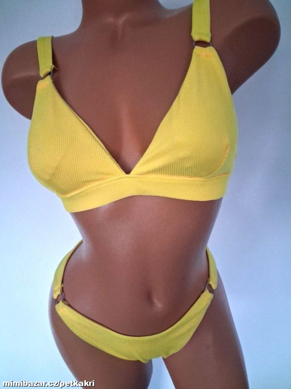 žebrované dámské plavky vel S prsa B max C
