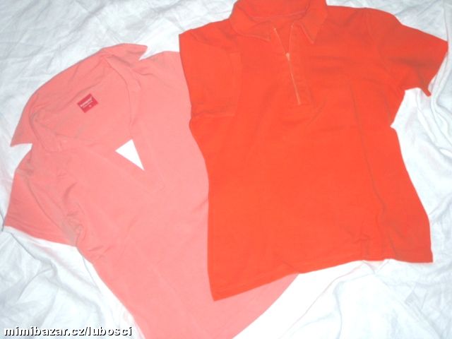 DVĚ SUPER ELASTICKÁ TRIČKA S LÍMEČKEM