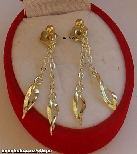 Krásné náušnice Jupiter zlacené 14ti karátovým zlatem