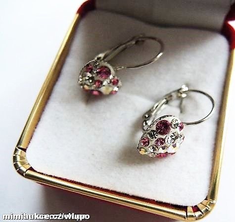 Estrela -  krásné rhodiované náušnice SPRING se zirkony Swarovského