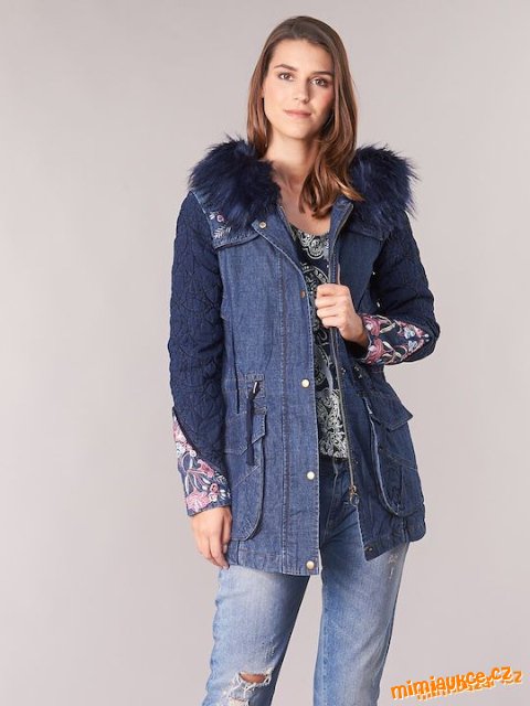 ☼☼☼ DÁMSKÁ DENIM PARKA DESIGUAL ☼☼☼