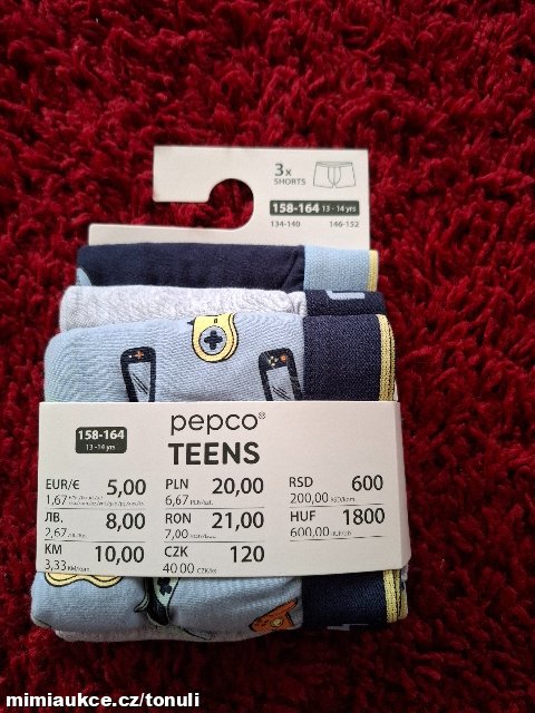 3ks boxerek vel.158/164 pc: 120