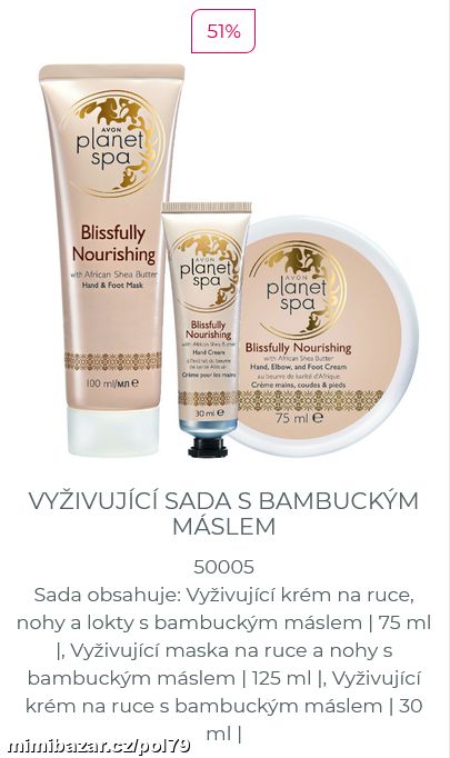 Vyživující sada s mambuckým máslem 3 ks PC 350 kč