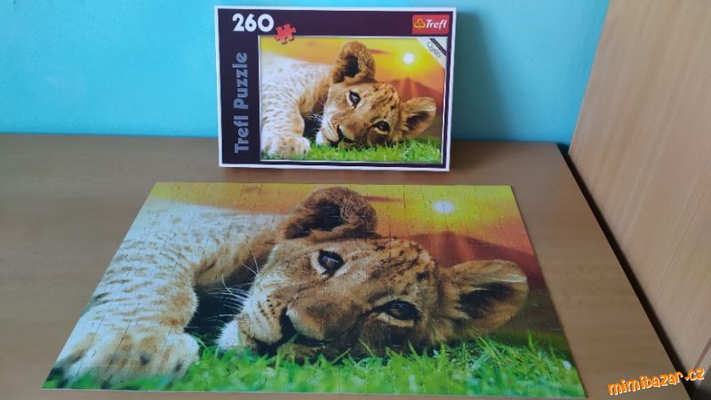 puzzle Lvíče - 260 dílků - nesložené
