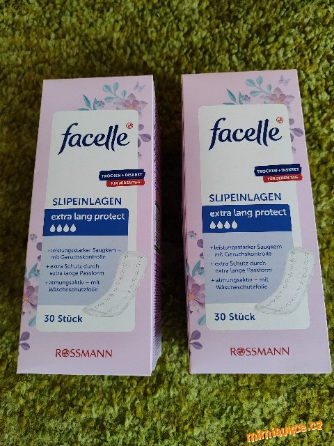 **NOVÉ ZBOŽÍ** 4x krabice FACELLE Slipové vložky Extra Lang
