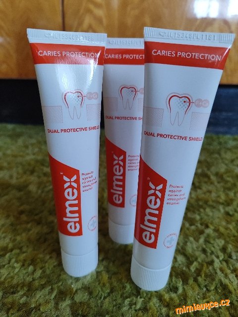 **NOVÉ ZBOŽÍ** 3x ELMEX Zubní pasta CARIES PROTECTION 75ml